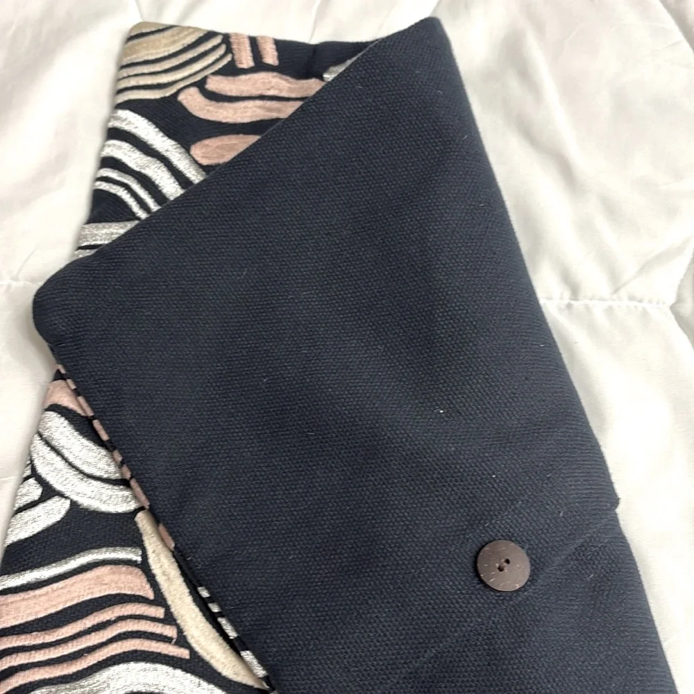 West Elm Pillow Covers Shams cotton Embroidered 18 x 18